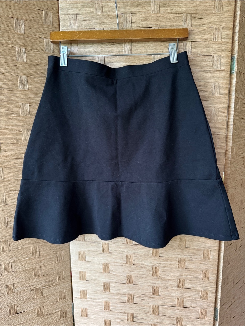 Black Flared Hem Women's LOFT Mini Skirt